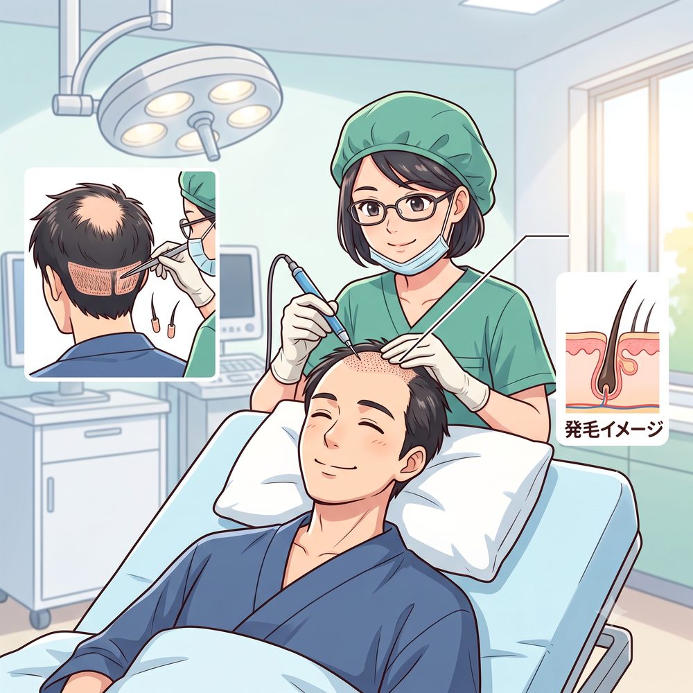 自毛植毛のイメージ